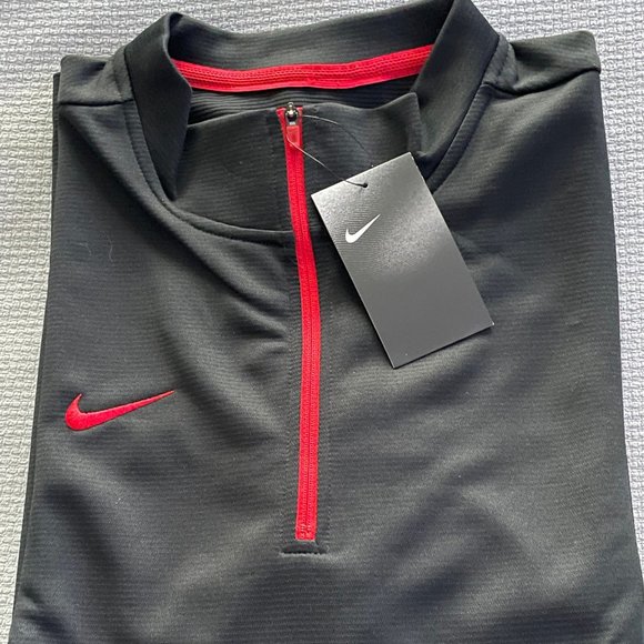 Nike | Jackets & Coats | Nike L Half Zip Black Therma Ls Coaches Jacket | Poshmark